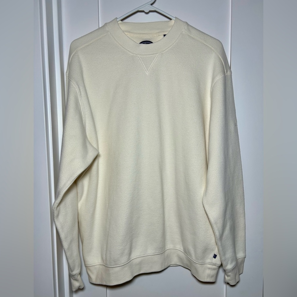 Callaway Golf Sport Crewneck Sweatshirt Mens Large Cream Minimalist Athleisure